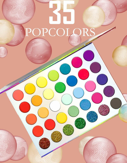 Load image into Gallery viewer, Jutoe 35-Color Eyeshadow Palette – Matte, Shimmer, Waterproof, Long-Lasting
