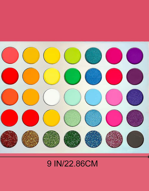 Load image into Gallery viewer, Jutoe 35-Color Eyeshadow Palette – Matte, Shimmer, Waterproof, Long-Lasting
