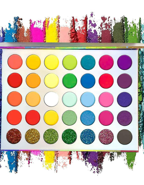 Load image into Gallery viewer, Jutoe 35-Color Eyeshadow Palette – Matte, Shimmer, Waterproof, Long-Lasting
