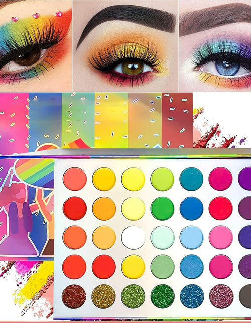 Load image into Gallery viewer, Jutoe 35-Color Eyeshadow Palette – Matte, Shimmer, Waterproof, Long-Lasting
