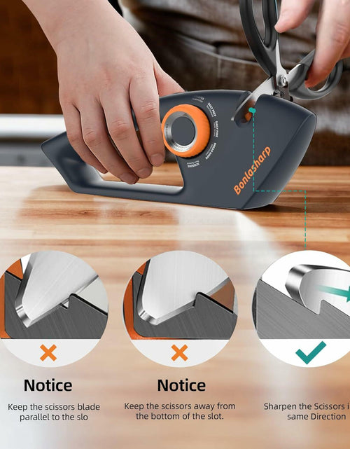 Load image into Gallery viewer, 5-in-1 Adjustable Knife Sharpener for Kitchen &amp; Scissors Ergonomic Design
