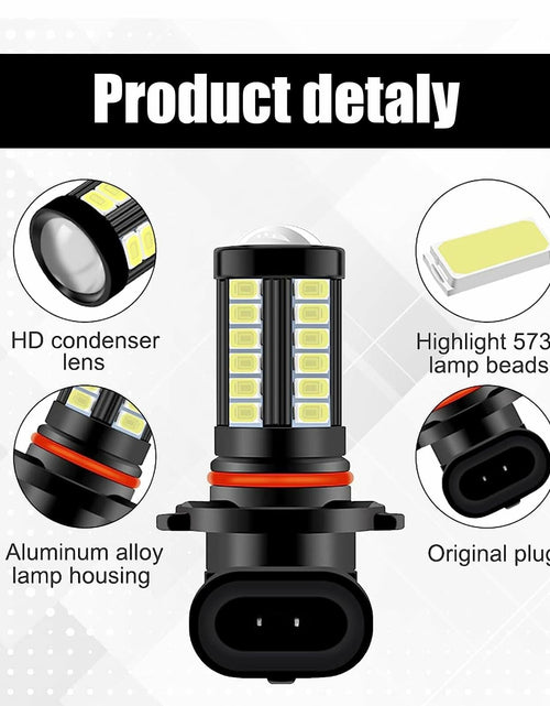 Load image into Gallery viewer, GKmow 2-Pack 9006 LED Fog Light Bulbs 6500K White 2800 Lumens Super Bright
