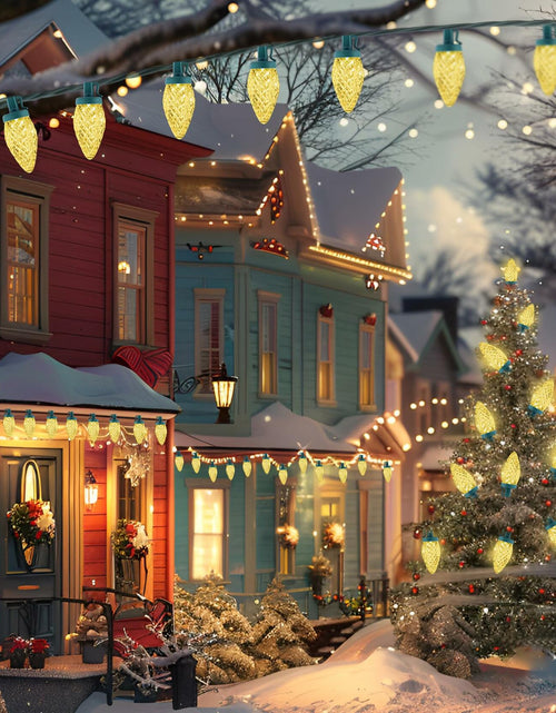 Load image into Gallery viewer, C9 LED Christmas Lights Outdoor 50 LED 32FT Warm White Plug-in Strand

