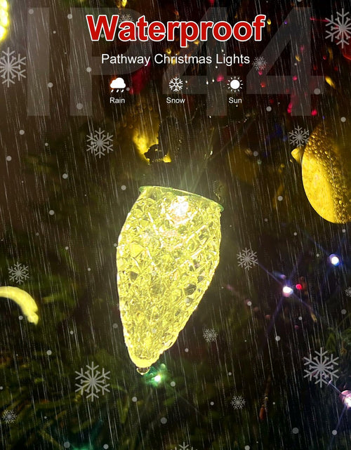 Load image into Gallery viewer, C9 LED Christmas Lights Outdoor 50 LED 32FT Warm White Plug-in Strand

