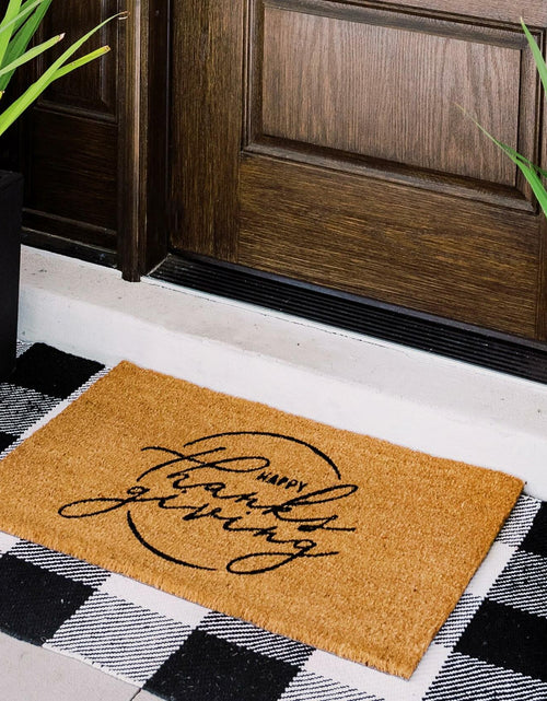 Load image into Gallery viewer, THEODORE MAGNUS 1 Count Fall Coir Non-Slip Outdoor Door Mat Welcome
