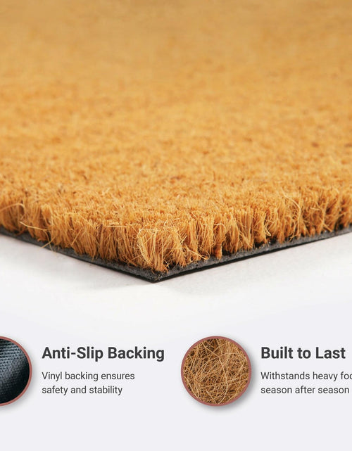 Load image into Gallery viewer, THEODORE MAGNUS 1 Count Fall Coir Non-Slip Outdoor Door Mat Welcome
