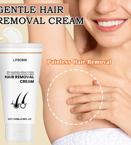 Moisturizing Long-Lasting Flawless Hair Removal Cream for Body & Face 2oz