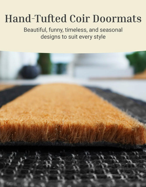 Load image into Gallery viewer, THEODORE MAGNUS 1 Count Fall Coir Non-Slip Outdoor Door Mat Welcome
