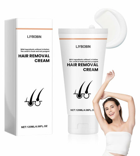 Moisturizing Long-Lasting Flawless Hair Removal Cream for Body & Face 2oz