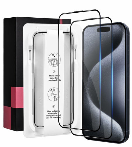 pocamax iPhone 16 6.1" Tempered Glass Screen Protector 2-Pack