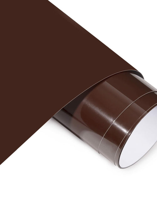 Load image into Gallery viewer, AHIJOY Heat Transfer Vinyl 12"x15ft Chocolate Brown HTV Iron-On for Garments
