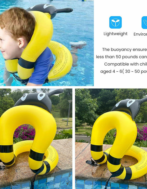 Load image into Gallery viewer, Jioqoti Kids Swim Vest Adjustable Buckle Yellow 30-50 lbs Size L
