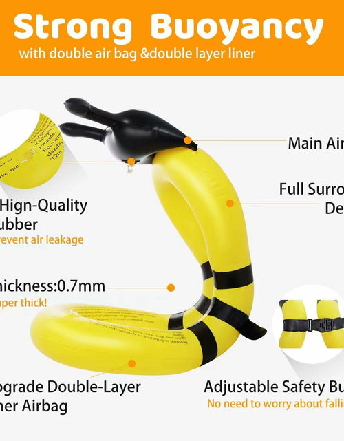Load image into Gallery viewer, Jioqoti Kids Swim Vest Adjustable Buckle Yellow 30-50 lbs Size L

