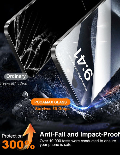 Load image into Gallery viewer, pocamax iPhone 16 6.1" Tempered Glass Screen Protector 2-Pack
