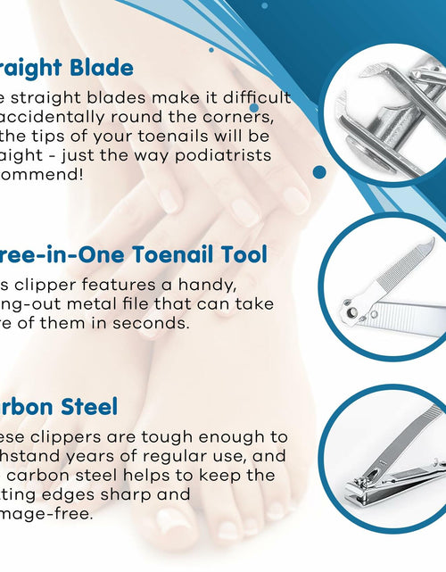 Load image into Gallery viewer, Denco Straight Cut Toenail Clipper Silver 1 Count Model 3559N New
