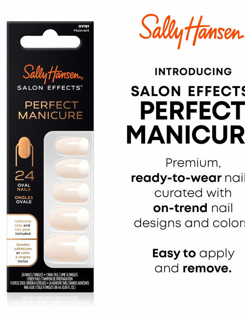 Load image into Gallery viewer, Sally Hansen Salon Effects Perfect Manicure Moon-Ami OV161 24 Oval Nails
