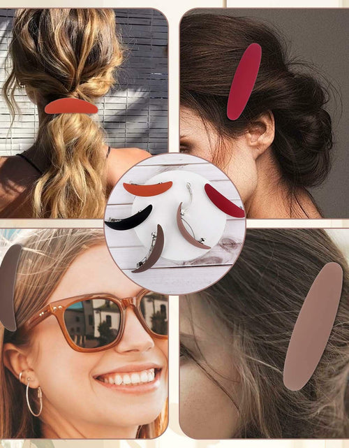 Load image into Gallery viewer, Bewudy 5 PCS Matte Neutral French Hair Barrettes Clips, Strong Hold, Vintage
