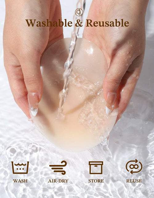 Load image into Gallery viewer, Honeysea Silicone Nipple Covers Pasties Reusable Adhesive Bra 1 Pair Crème
