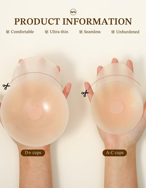 Load image into Gallery viewer, Honeysea Silicone Nipple Covers Pasties Reusable Adhesive Bra 1 Pair Crème
