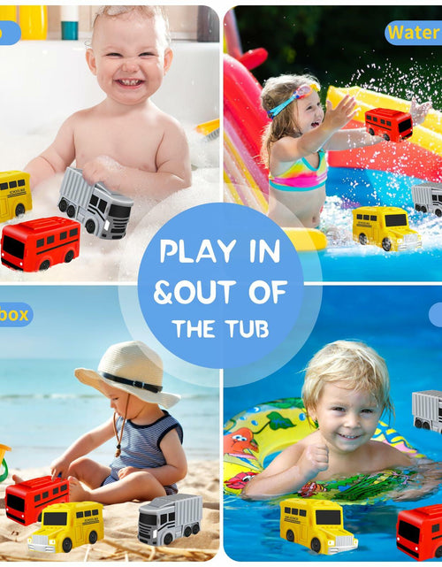 Load image into Gallery viewer, Car Bath Toys Mold Free No Hole for Infants 6-12 Months Toddler Toy
