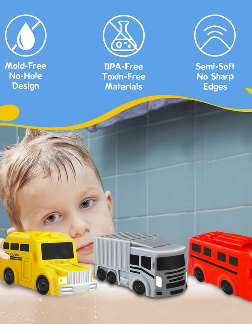 Load image into Gallery viewer, Car Bath Toys Mold Free No Hole for Infants 6-12 Months Toddler Toy
