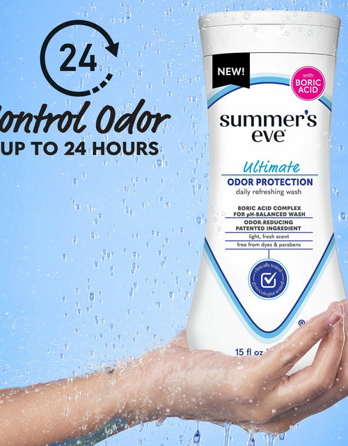 Load image into Gallery viewer, Summer's Eve Ultimate Odor Control Feminine Body Wash with Boric Acid, 15 Fl Oz
