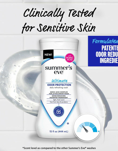 Load image into Gallery viewer, Summer's Eve Ultimate Odor Control Feminine Body Wash with Boric Acid, 15 Fl Oz
