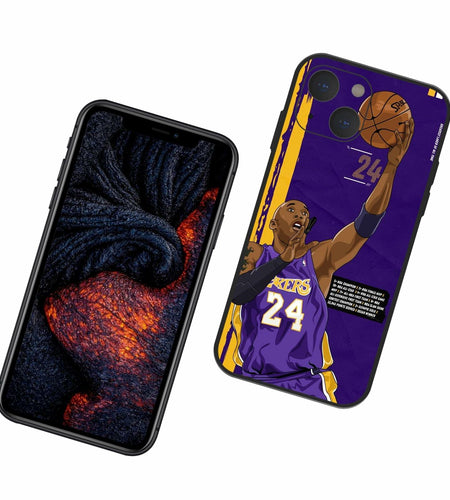 Basketball Star iPhone 14 Case Soft Silicone Shockproof Sports Pattern