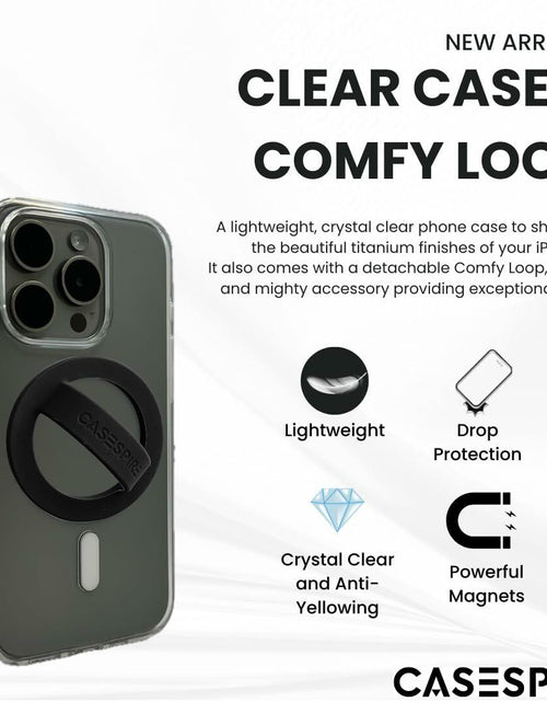 Load image into Gallery viewer, Casespire Clear Case + Comfy Loop for iPhone 15 Pro - Anti-Yellowing, ProMagnets
