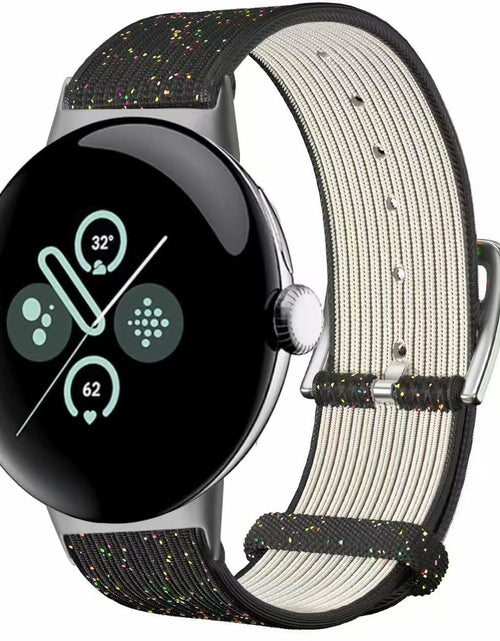 Load image into Gallery viewer, SKCC Nylon Bands for Google Pixel Watch 2 &amp; 3 41mm Black Adjustable
