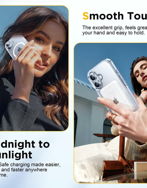 Load image into Gallery viewer, Top Gun iPhone 16 Case 6.1" Clear Magnetic Military-Grade Shockproof
