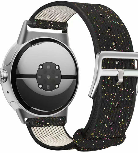 SKCC Nylon Bands for Google Pixel Watch 2 & 3 41mm Black Adjustable