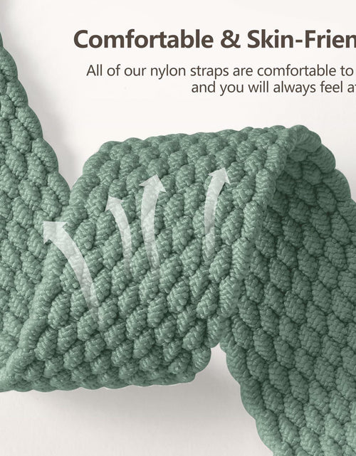 Load image into Gallery viewer, Rubinom Braided Solo Loop Nylon Strap for Apple Watch 38-49mm Stretchy Elastic
