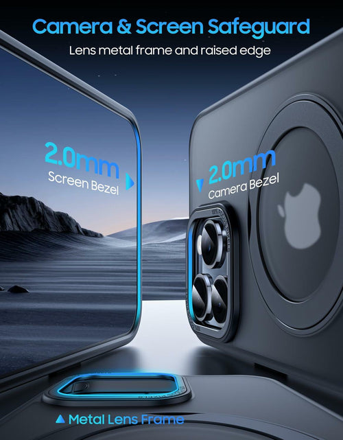Load image into Gallery viewer, KissCall Magnetic Ring Stand Case for iPhone 16 Pro Max Translucent Matte

