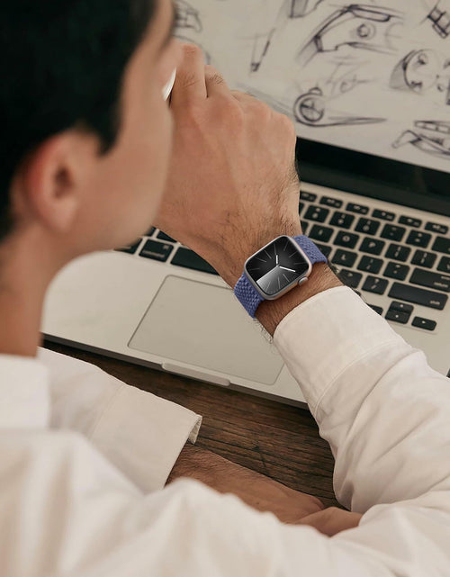 Load image into Gallery viewer, Rubinom Braided Solo Loop Nylon Strap for Apple Watch 38-49mm Stretchy Elastic

