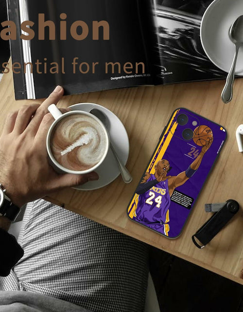 Load image into Gallery viewer, Basketball Star iPhone 14 Case Soft Silicone Shockproof Sports Pattern
