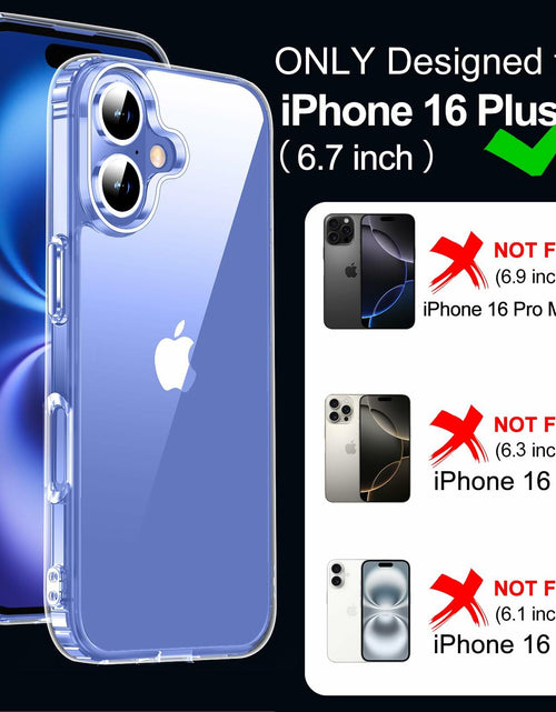 Load image into Gallery viewer, MOZOTER iPhone 16 Plus Case Clear Slim Shockproof Anti-Yellowing 6.7 inch
