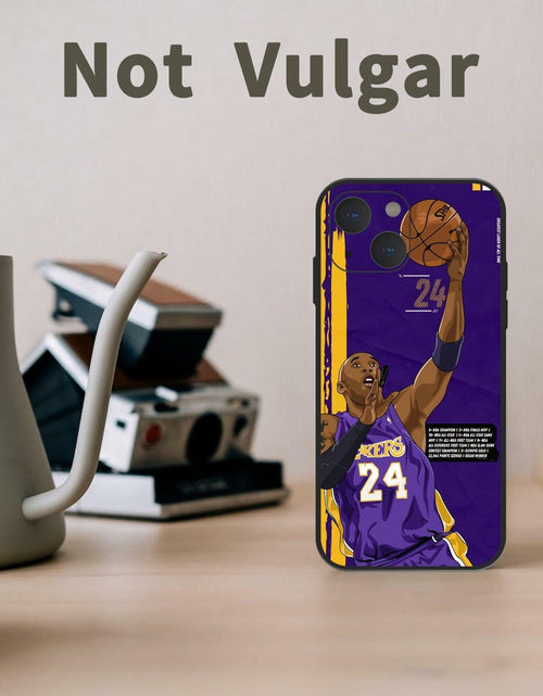 Load image into Gallery viewer, Basketball Star iPhone 14 Case Soft Silicone Shockproof Sports Pattern
