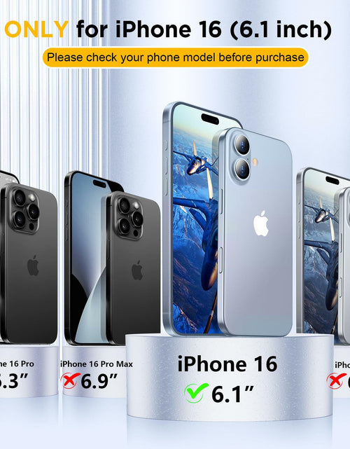 Load image into Gallery viewer, Top Gun iPhone 16 Case 6.1" Clear Magnetic Military-Grade Shockproof
