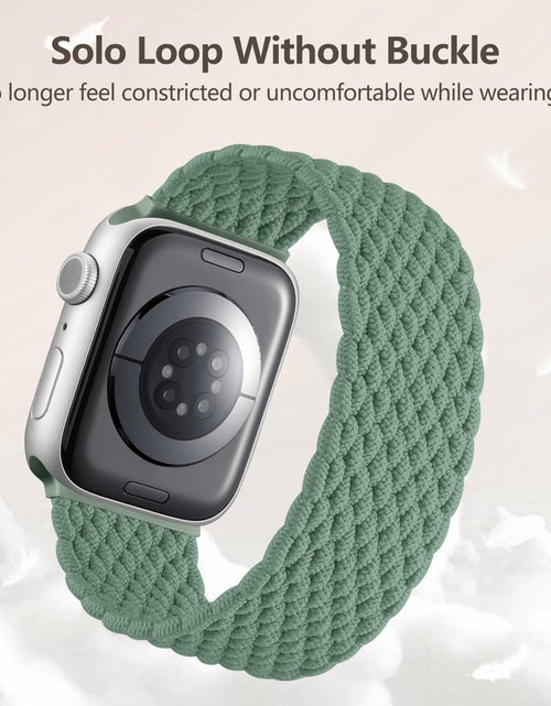 Load image into Gallery viewer, Rubinom Braided Solo Loop Nylon Strap for Apple Watch 38-49mm Stretchy Elastic
