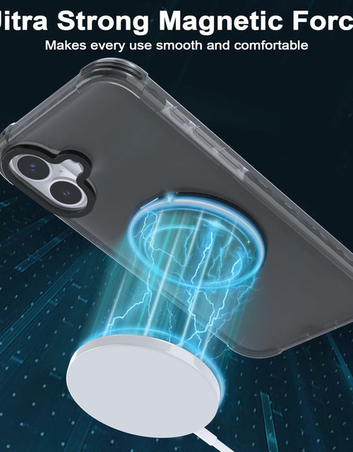 Load image into Gallery viewer, FUGTBLESS iPhone 16 Case 6.1" Translucent Magnetic O-Ring 360° Stand

