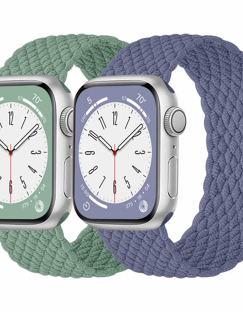 Load image into Gallery viewer, Rubinom Braided Solo Loop Nylon Strap for Apple Watch 38-49mm Stretchy Elastic
