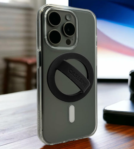 Casespire Clear Case + Comfy Loop for iPhone 15 Pro - Anti-Yellowing, ProMagnets