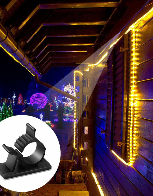 Load image into Gallery viewer, Barydat Cable Clips Black 50pcs Self Adhesive Wire Organizer 1.46x0.72in
