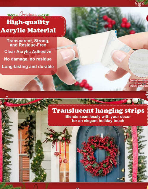 Load image into Gallery viewer, Ziolam 30 PCS Christmas Garland Hangers Adhesive Straps Reusable Stretchable
