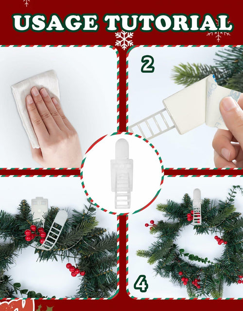 Load image into Gallery viewer, Ziolam 30 PCS Christmas Garland Hangers Adhesive Straps Reusable Stretchable
