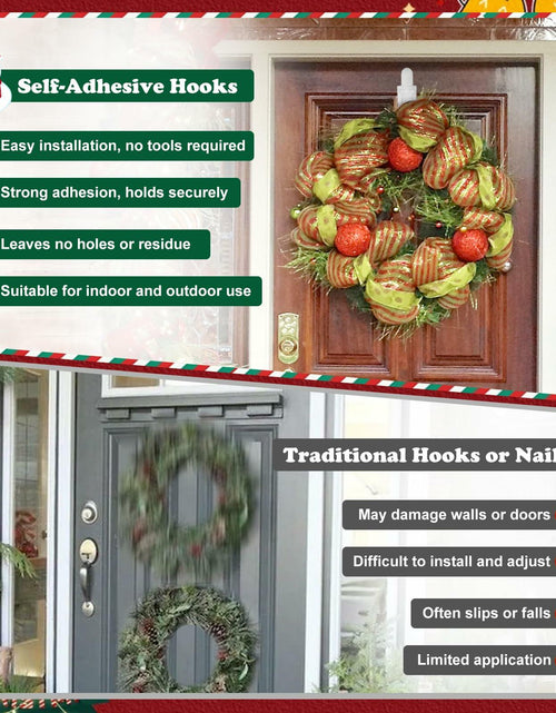 Load image into Gallery viewer, Ziolam 30 PCS Christmas Garland Hangers Adhesive Straps Reusable Stretchable
