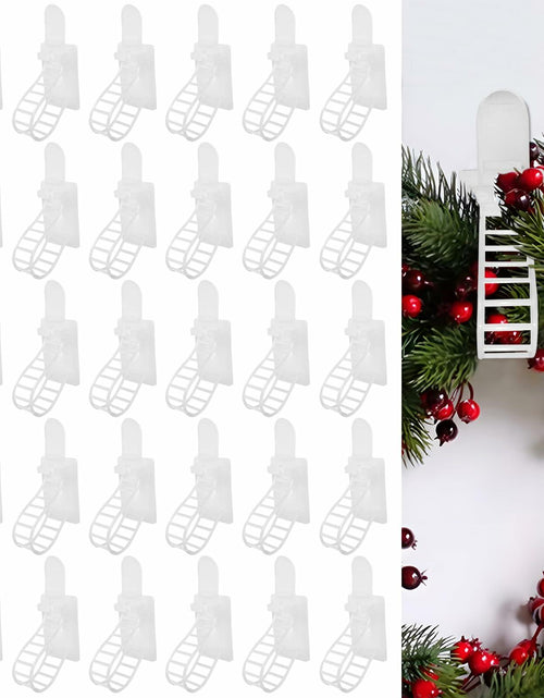Load image into Gallery viewer, Ziolam 30 PCS Christmas Garland Hangers Adhesive Straps Reusable Stretchable
