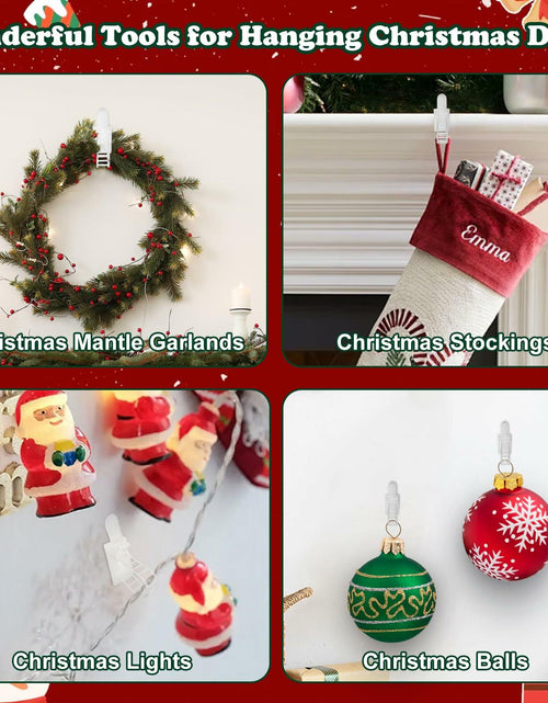 Load image into Gallery viewer, Ziolam 30 PCS Christmas Garland Hangers Adhesive Straps Reusable Stretchable

