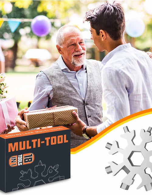 Load image into Gallery viewer, 18 in 1 Silver Snowflake Multitool &amp; 20 in 1 Black Credit Card Multitools Gift

